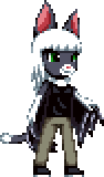 Animated 2D sprite of Kubo (but as a bat!)